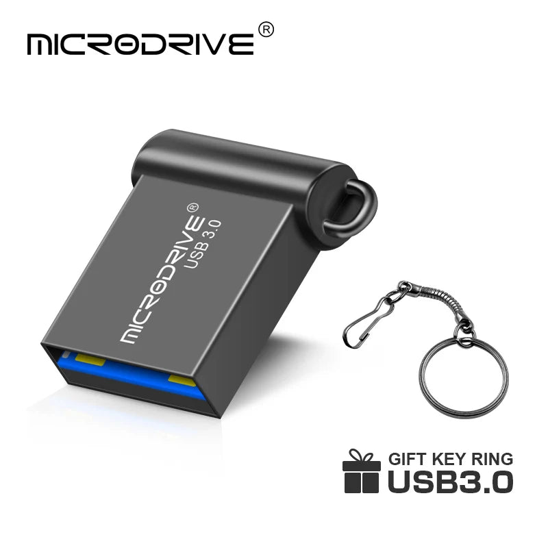 super mini usb 3.0 pendrive metal 16GB 32GB USB Flash Drive 64G pen drive u disk flash memory stick gift