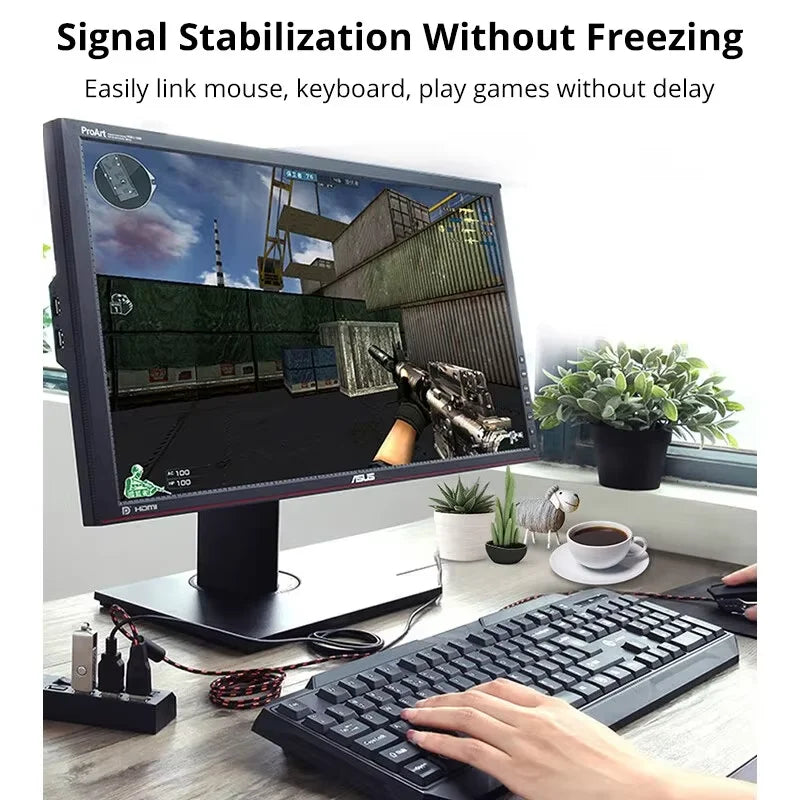 Switch Extension Hub 7-port USB2.0 Hub Computer USB Extension Hub One Drag Seven USB2.0 Splitter PC Laptop DesktopSwitch Extensi