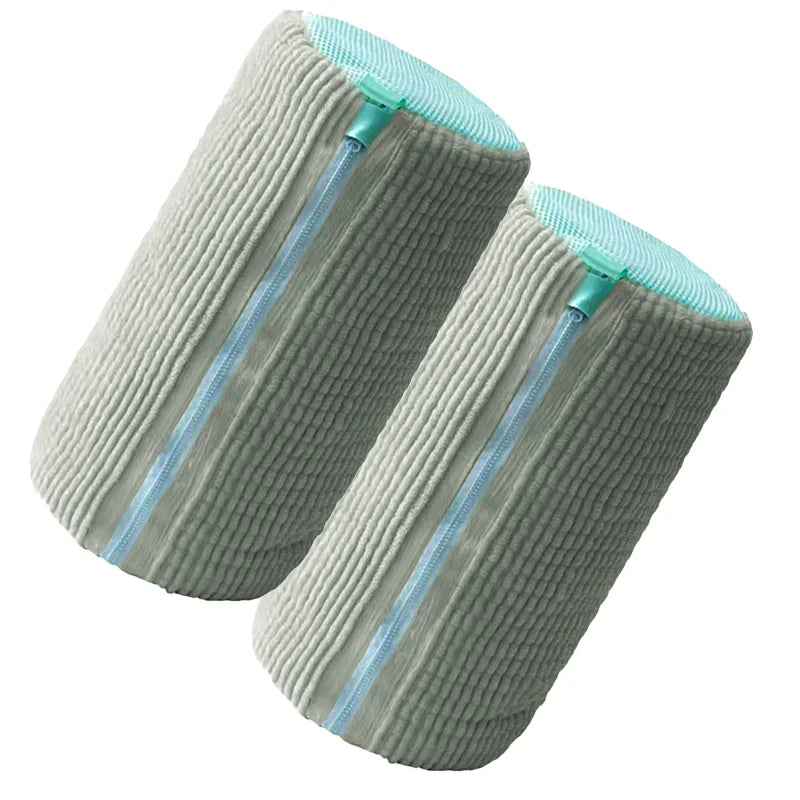 Durable Shoe Washing Machine Bag for All Shoe Types-Yellow with Blue Zipper,Ideal for Sneakers and Casual Shoes,Laundry Wash Bag