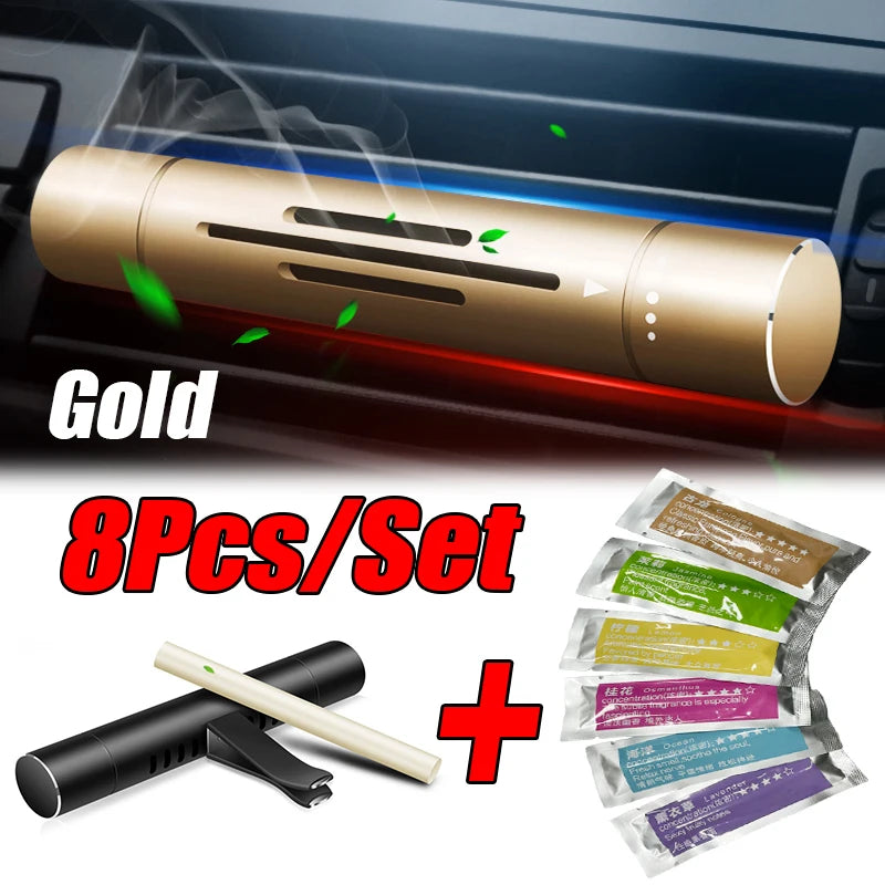 8Pc/Set Car Air Vent Perfume Car Air Freshener Flavoring Smell Aroma Car Perfumes Air Freshener Parfum Auto Interior Accessories