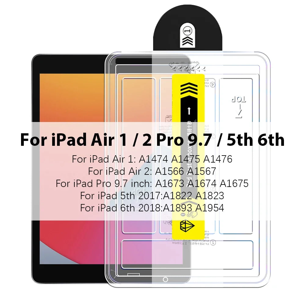 Screen Protector Tempered Glass For Ipad Pro 13 11 M4 12.9 A16 10 9 10th 9th Generation Air 5 4 3 M3 M2 Mini A17 7 6 Accessories