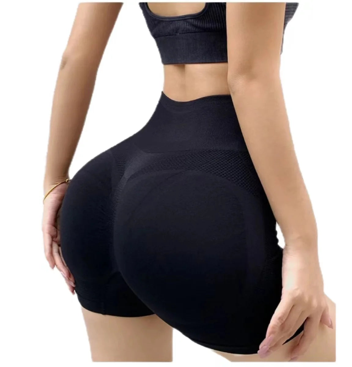 Seamless Yoga Shorts High Waist Workout Fitness Lift Peach Butt Fitness Tights Gym Running Body Shaper Pants Casual Sportswear
