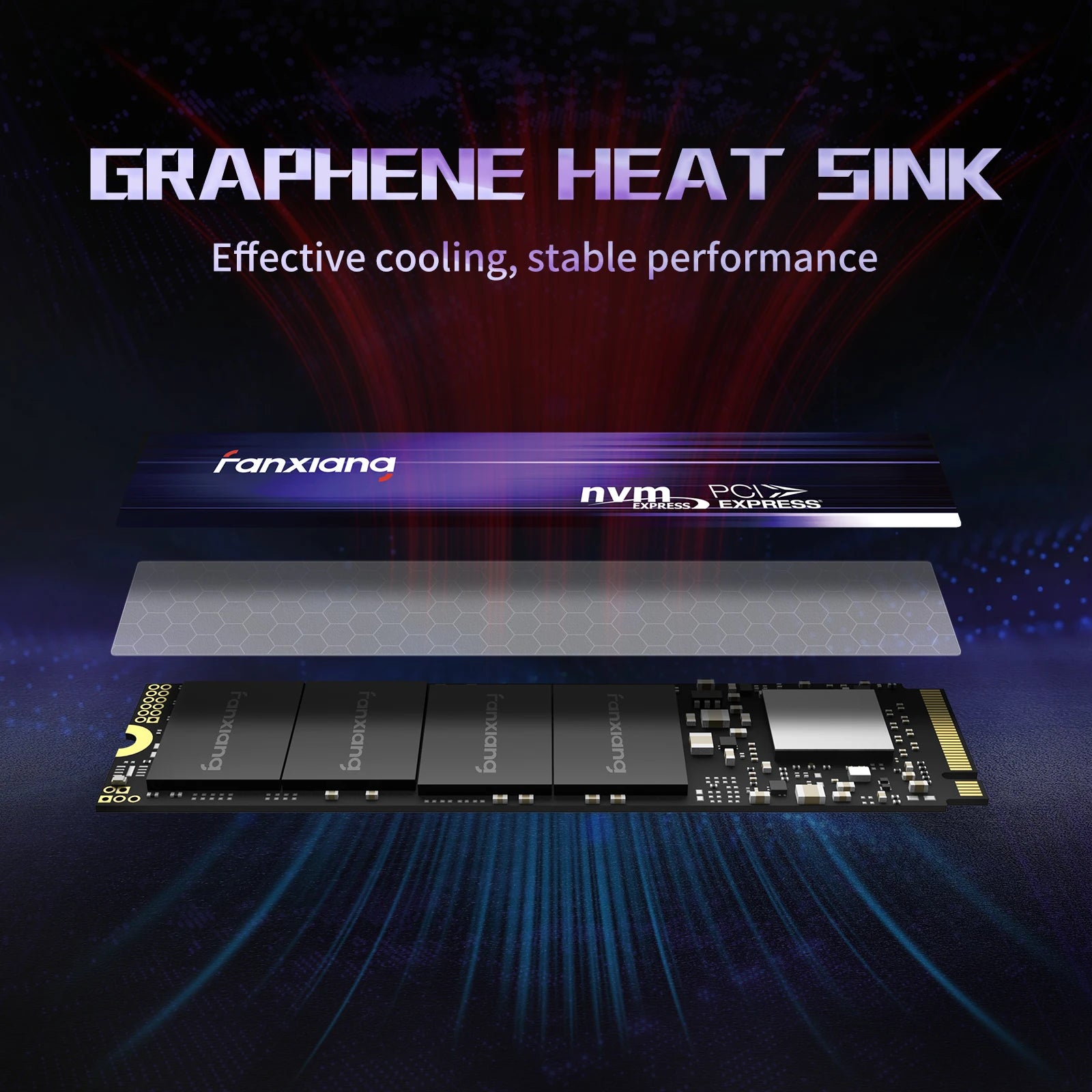 Fanxiang S880 M.2 SSD 1TB 2TB 4TB 7300MB/s PCIe4.0x4 M.2 NVMe SSD Drive 2280 Size Internal Solid State Drive For PS5 Laptop PC