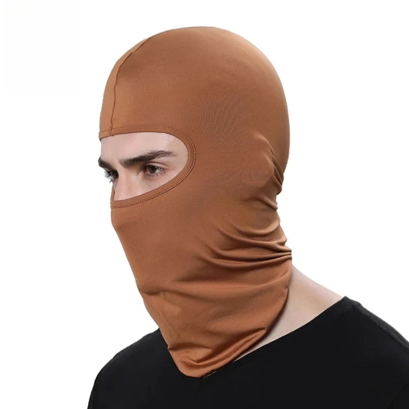 Motorcycle Balaclava Sun Protection Full Face Mask Breathable Mesh Airsoft Mask Balaclava Bicycle Cycling Head Cover Unde