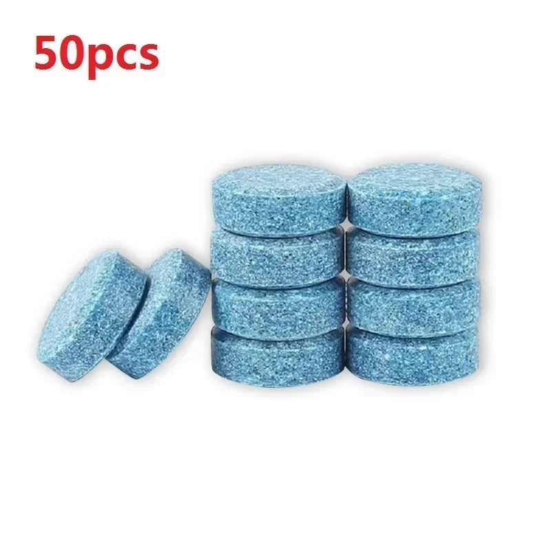 2-100PCS Solid Car Windshield Cleaner Effervescent Tablets Windscreen Window Glass Dust Wiper Car Cleaning Tool Car Accessories