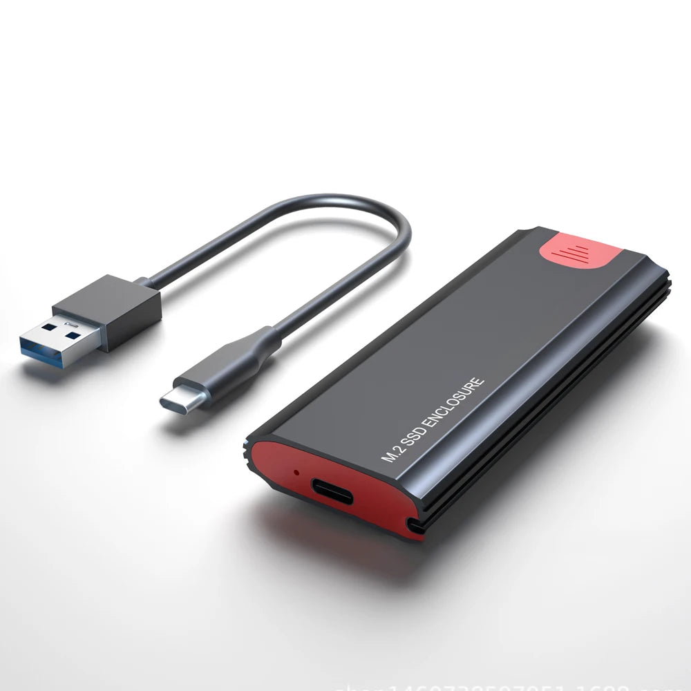 M2 SSD Case M.2 NVMe SATA SSD Enclosure Adapter 10Gbps USB 3.2 Gen2 USB C External Enclosure Supports M and B and B&M Keys