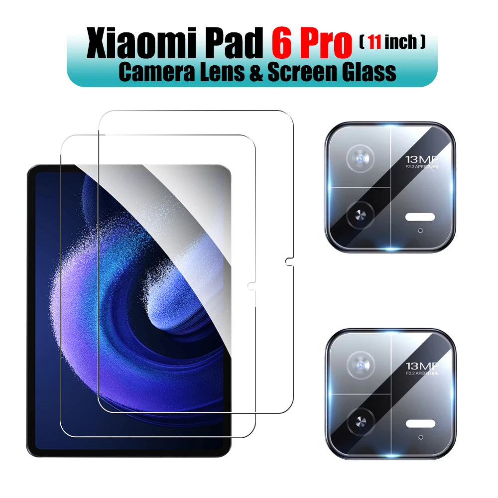2pcs For Xiaomi Pad 7 Pro 11.2 6 6s Pro 12.4 Screen Protector Tempered Glass For Mi Pad 7 Pro 6 6s Protective Film Accessories