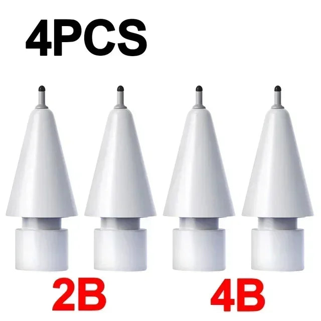 4X Replaceable Pencil Tips for Apple Pencil 1 2 Gen Soft Silicone Protective Cap Touch Screen Stylus Pen Nibs for IPencil 1 2