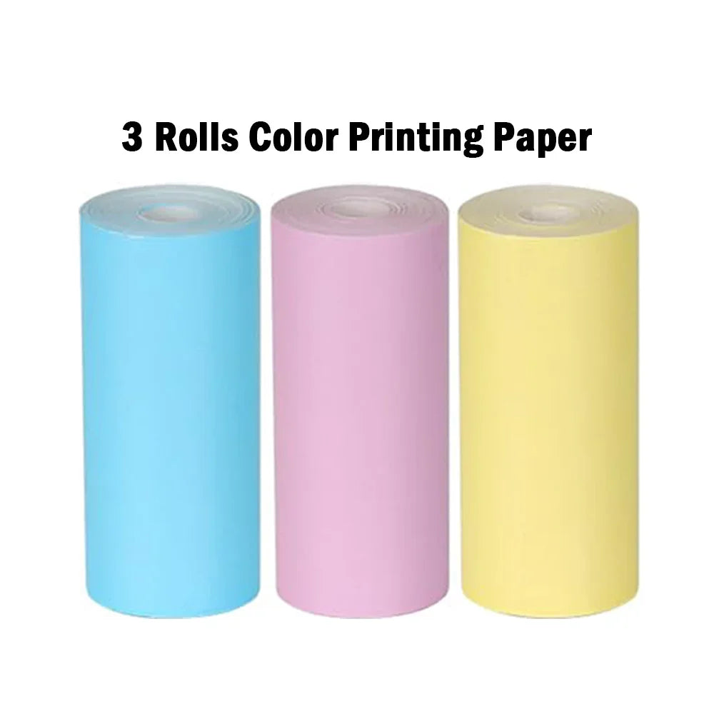 HD Mini Portable Printer Thermal Paper Universal 57mm Self-adhesive Paper Label Sticker For Phone Printing Picture Photo 2024