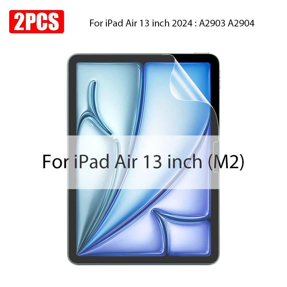 2PCS Paper Film Like For Ipad 10 10th Pro 13 M4 12.9 2025 Screen Protector For Ipad Air 11 5 4 M3 M2 A16 9th Generation Mini 6 7