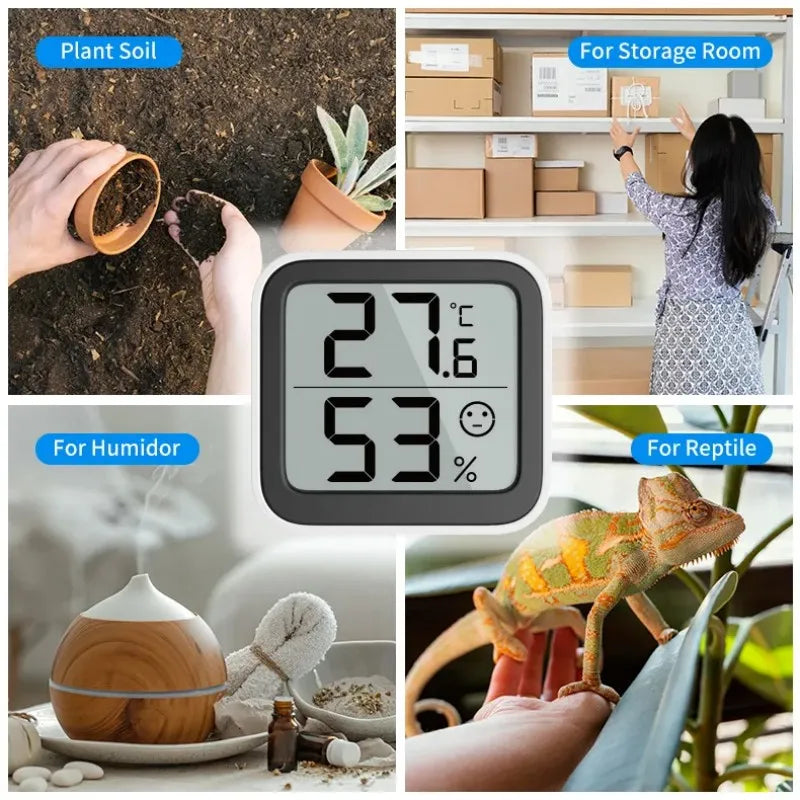 Electric Hygrometer Temperature Humidity Meter Accuracy Calibration LCD Temperature Sensor Indoor mini Thermometer