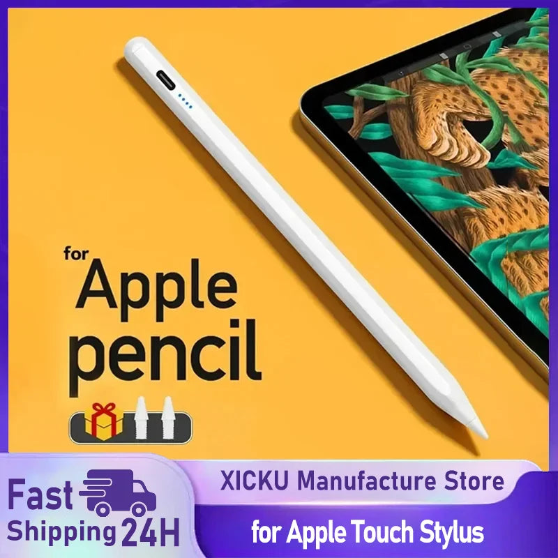 For Apple Pencil Palm Rejection Power Display iPad Pencil Pen For iPad 2025 2024 2023 2022 2021 Pro Air Mini Specific Stylus