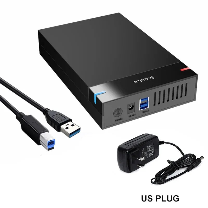 2.5/3.5 inch HDD Case USB3.0 Hard Drive Enclosure SATA to USB 3.0 External Hard Drive Reader 10TB Adapter for PC Laptop