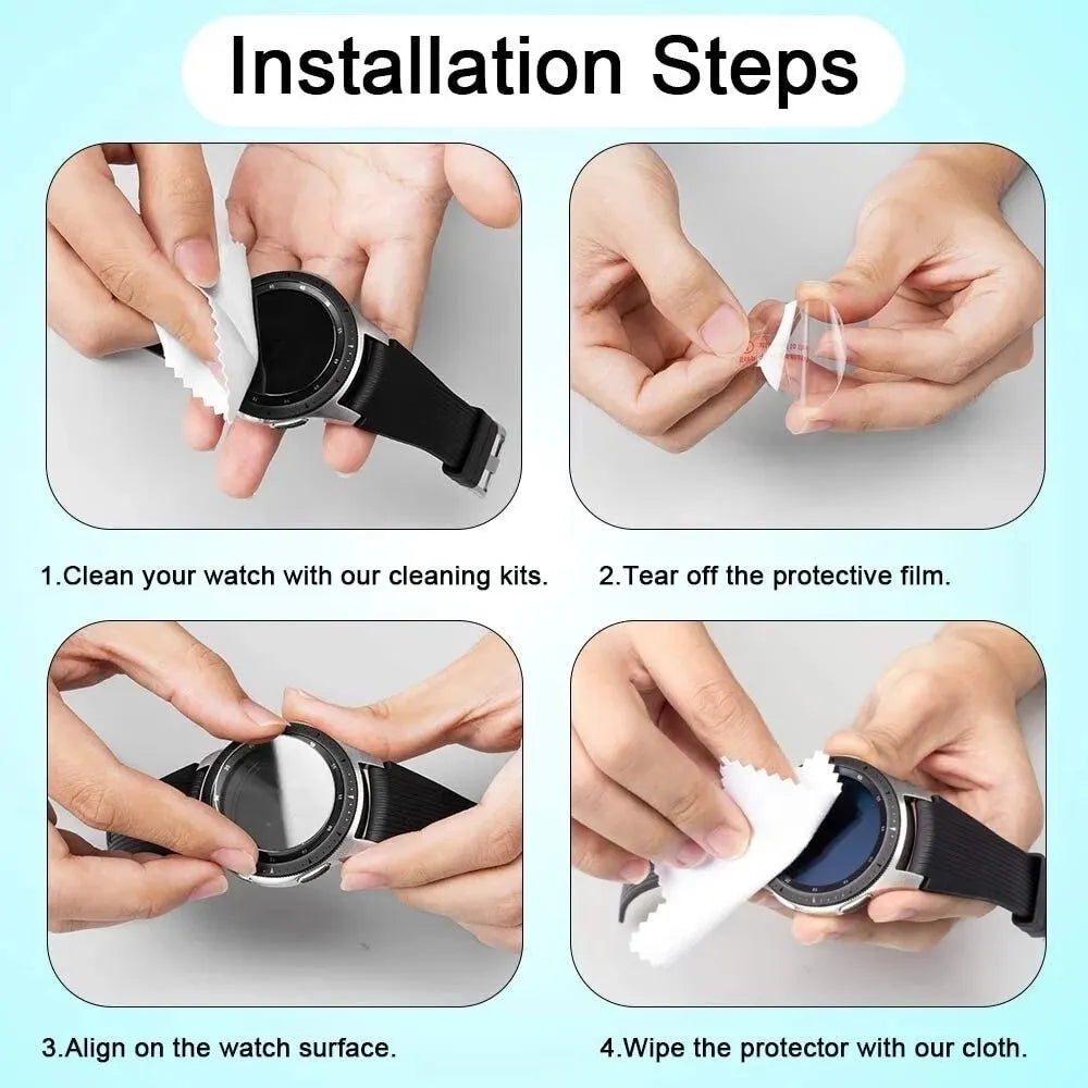 9H Tempered Glass for Samsung Galaxy Watch 4 40mm Classic Watch 3 Anti Scrach Film HD Screen Protectors