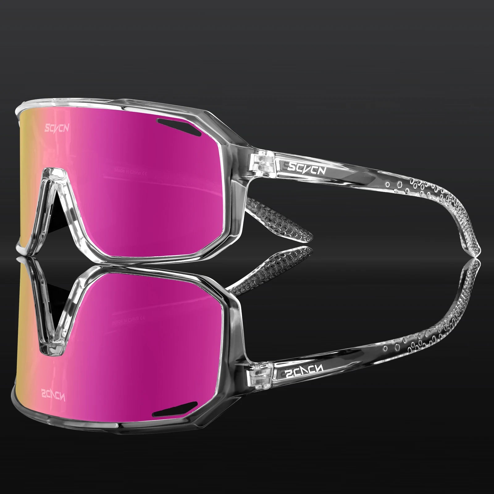 SCVCN New Outdoor Cycling Glasses Bike Sunglasses Men UV400 Eyewear Sports MTB Goggles Bicycle Women Riding Hiking Sunglasses