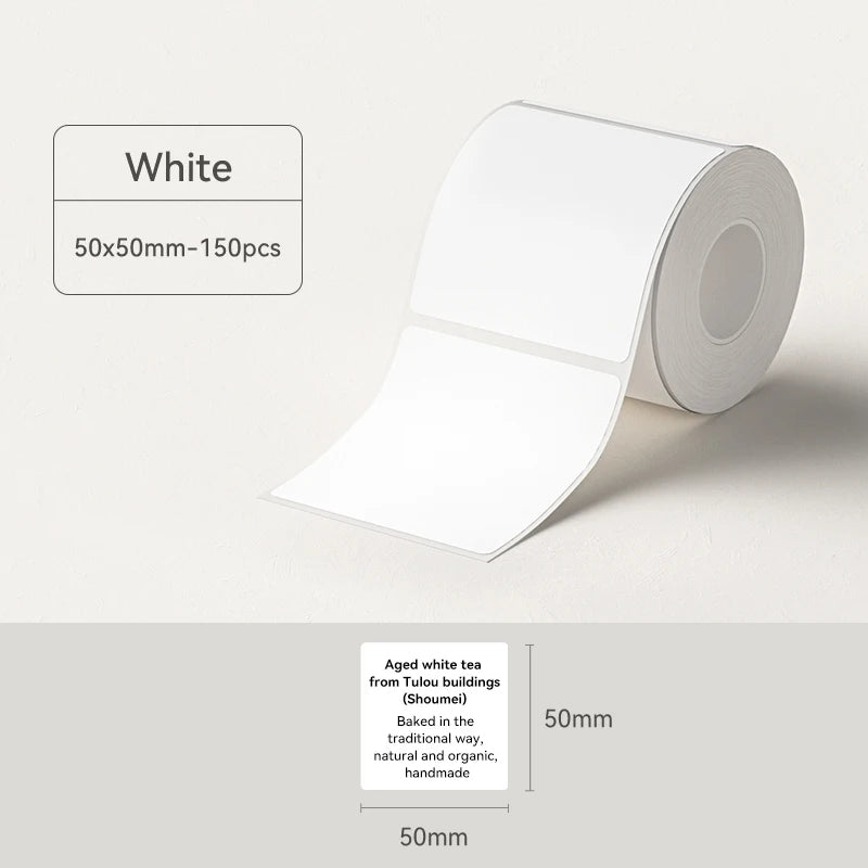 NIIMBOT B21/B1/B3S Full white series Thermal Label Sticker Paper Printable 20-50mm