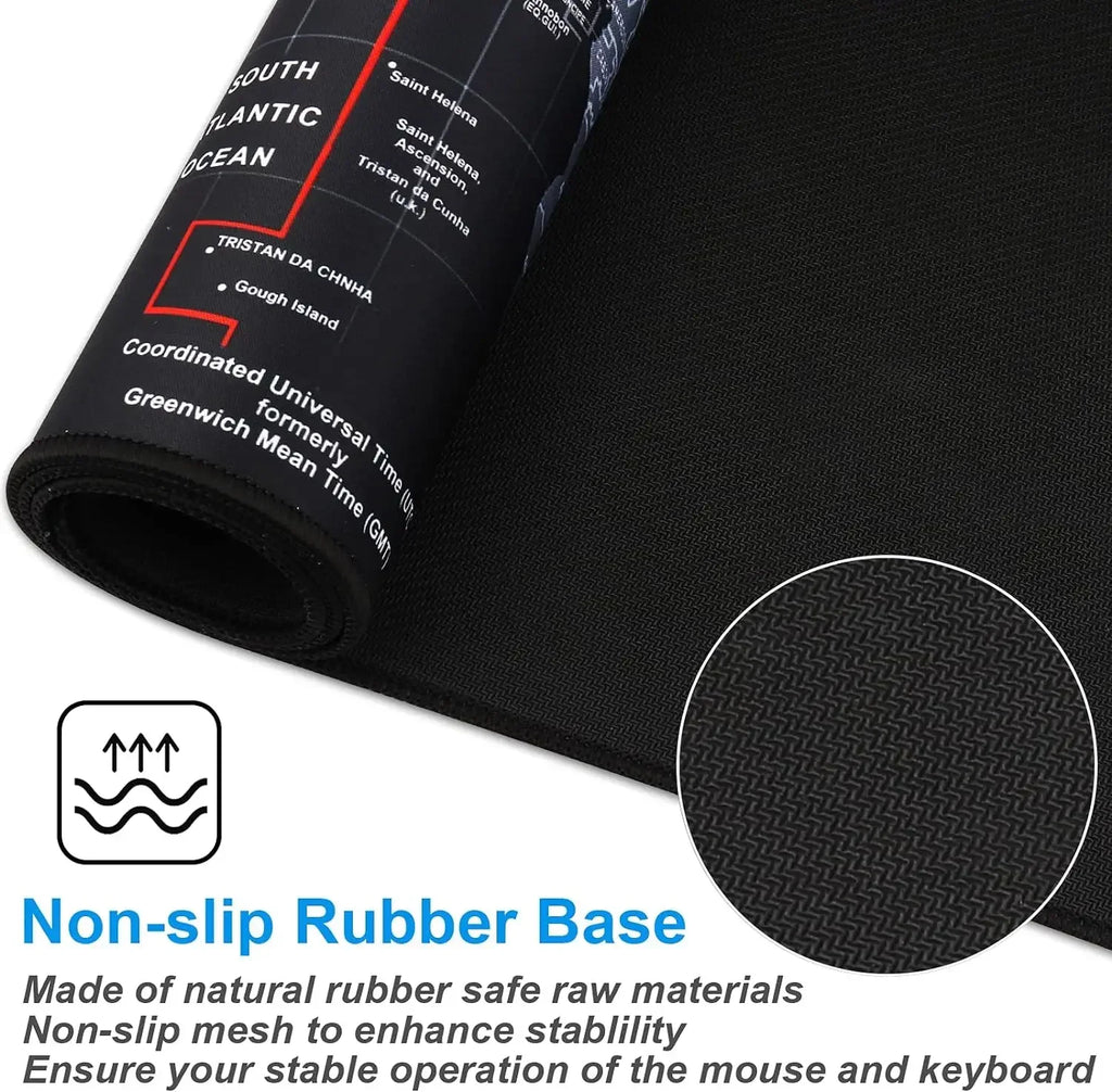 Map Mouse Pad Large Map Desk Mat Protector Gaming Mousepads Office Table Decor Keyboard Long Padding Notebook Computer Gamer Mat