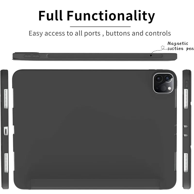 For Funda Xiaomi Mi Pad 8 7 6 Pro 5 11.2 Case Redmi pad SE 11 10.6 8.7 12.1 Auto Wake up & Sleep Silicone Cover Support Charging