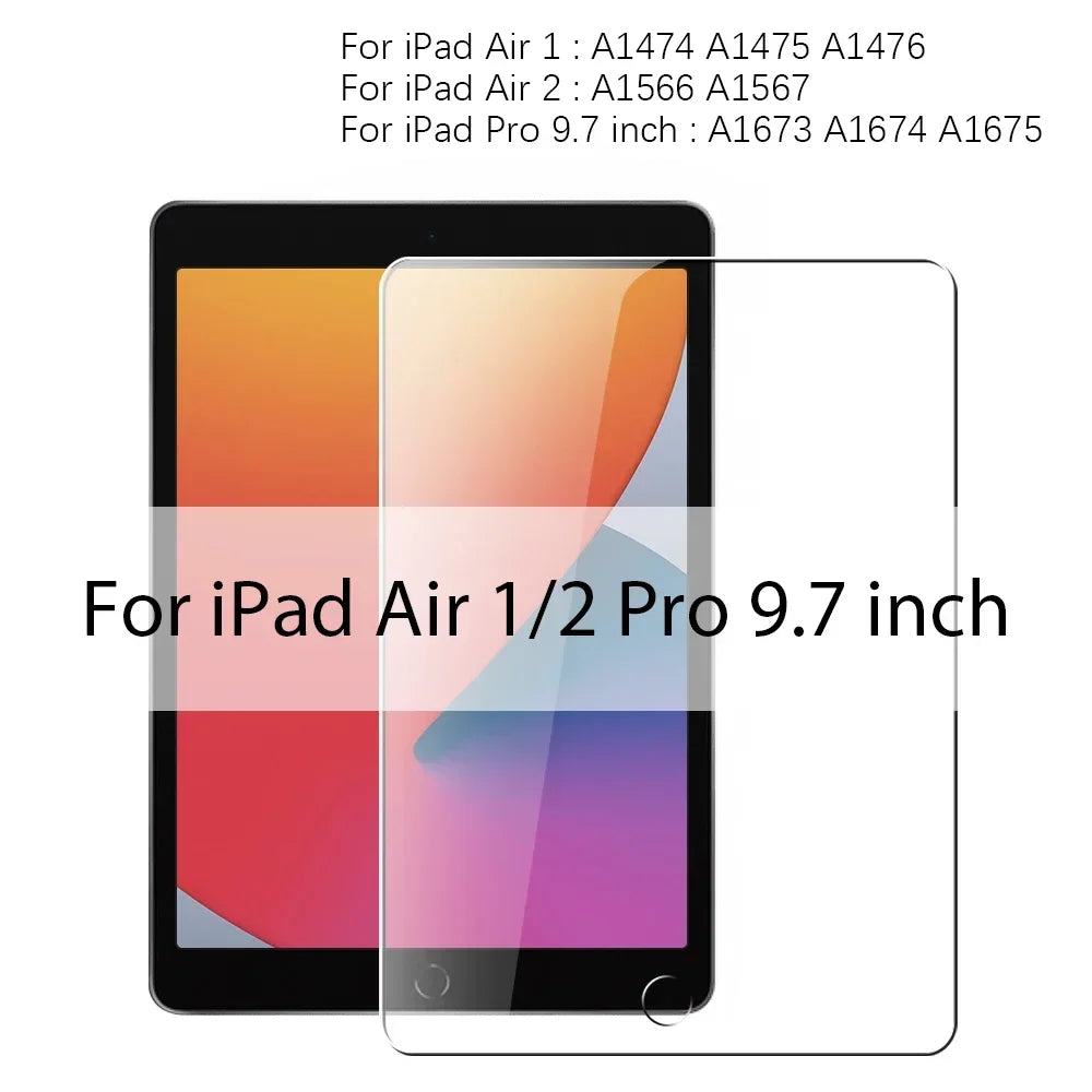 3PCS Tempered Glass For Ipad Pro 13 12.9 11 6th M4 M2 2024 Air 5 4 3 2 1 9 9th 10 10th Gen Mini 6 10.9 10.2 9.7 Screen Protector