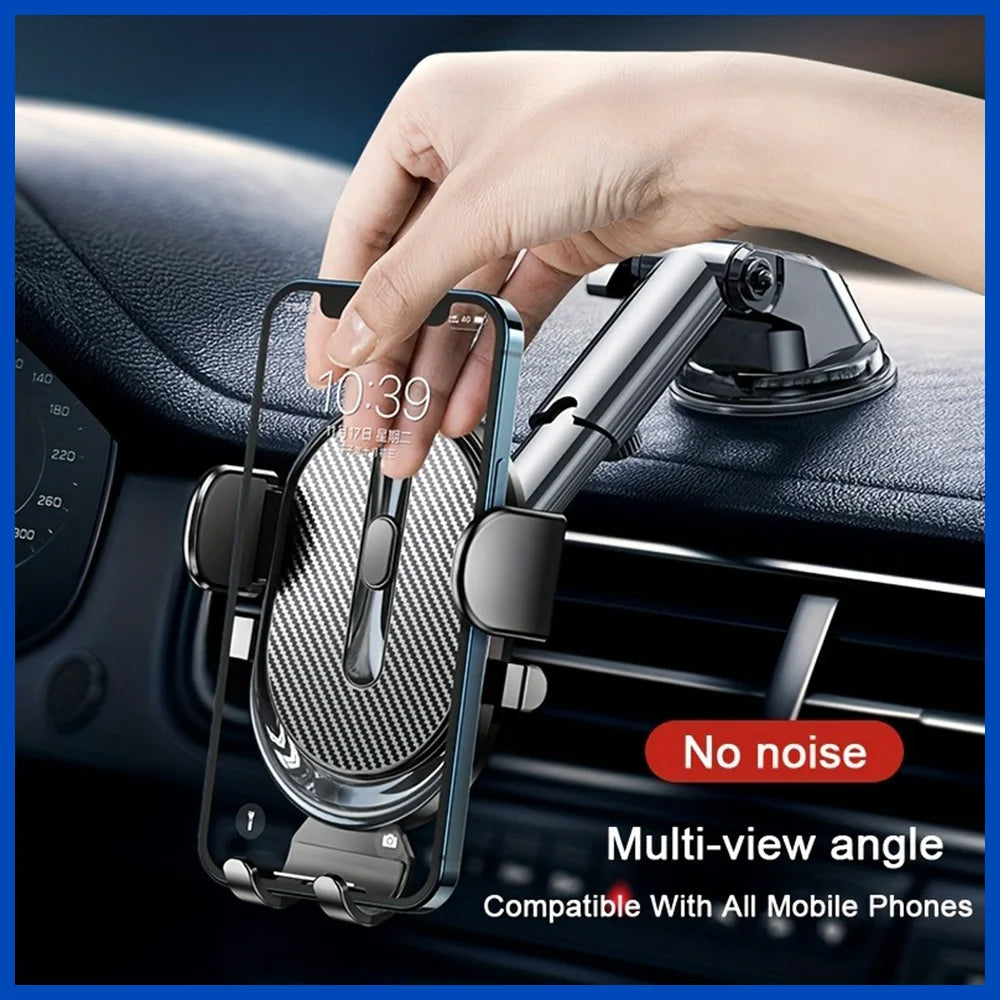 Car Phone Holder Sucker for Dashboard Vent Mobile Car Holder Gravity Clamp For iPhone 15 14 13 Pro Max X Xiaomi Huawei Samsung