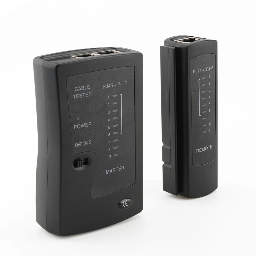 Network Ethernet Cable Tester for LAN RJ45 Cat5 Cat5e Cat6 Cat6a Cat7 UTP/Shielded Cable and RJ11 RJ12