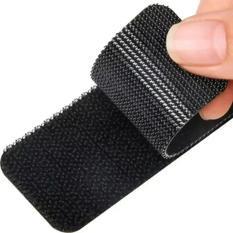 Black Adhesive Tape Household Use Touches Fastener Pad Fixed Patch Double Sided Mat Grip Strap Self-adhesive DIY Apparel