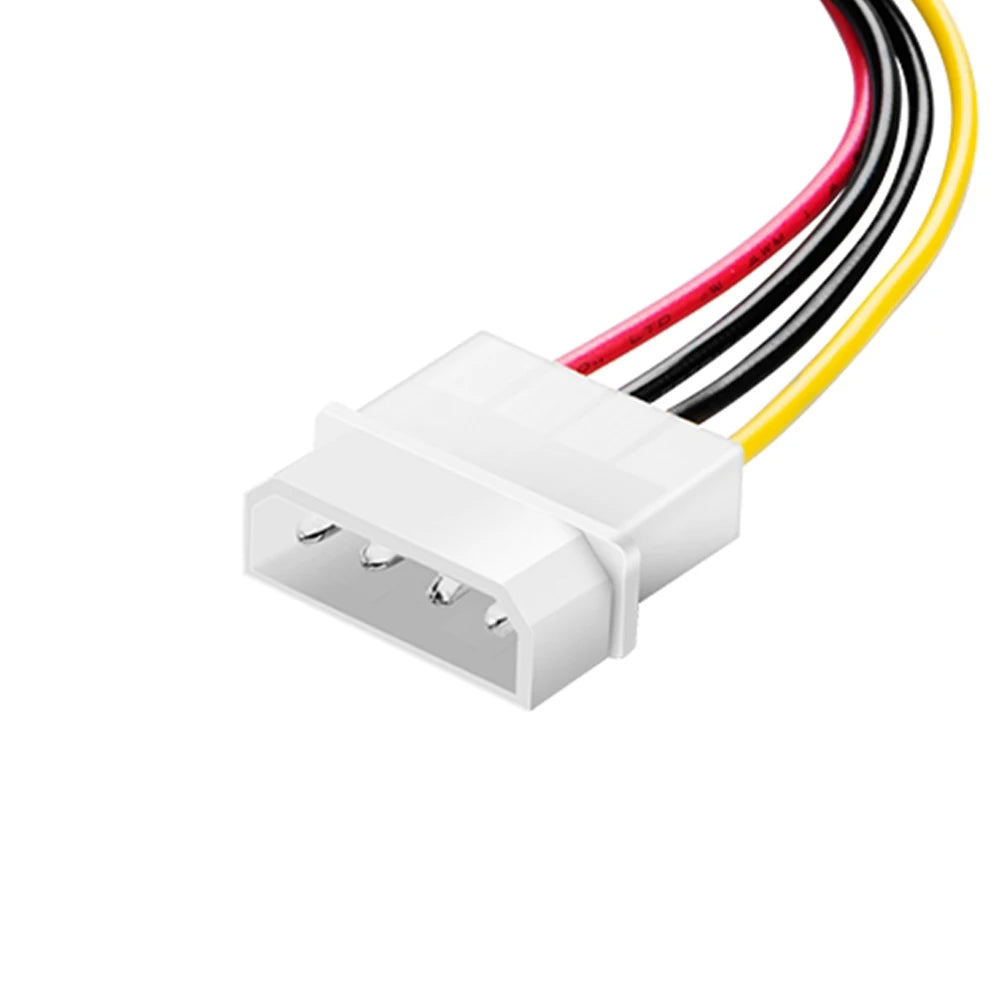 IDE Molex 4 pin to 2 x SATA Power Cable Serial ATA Y Splitter Hard Driver Dual Extension Cord Adapter Connector
