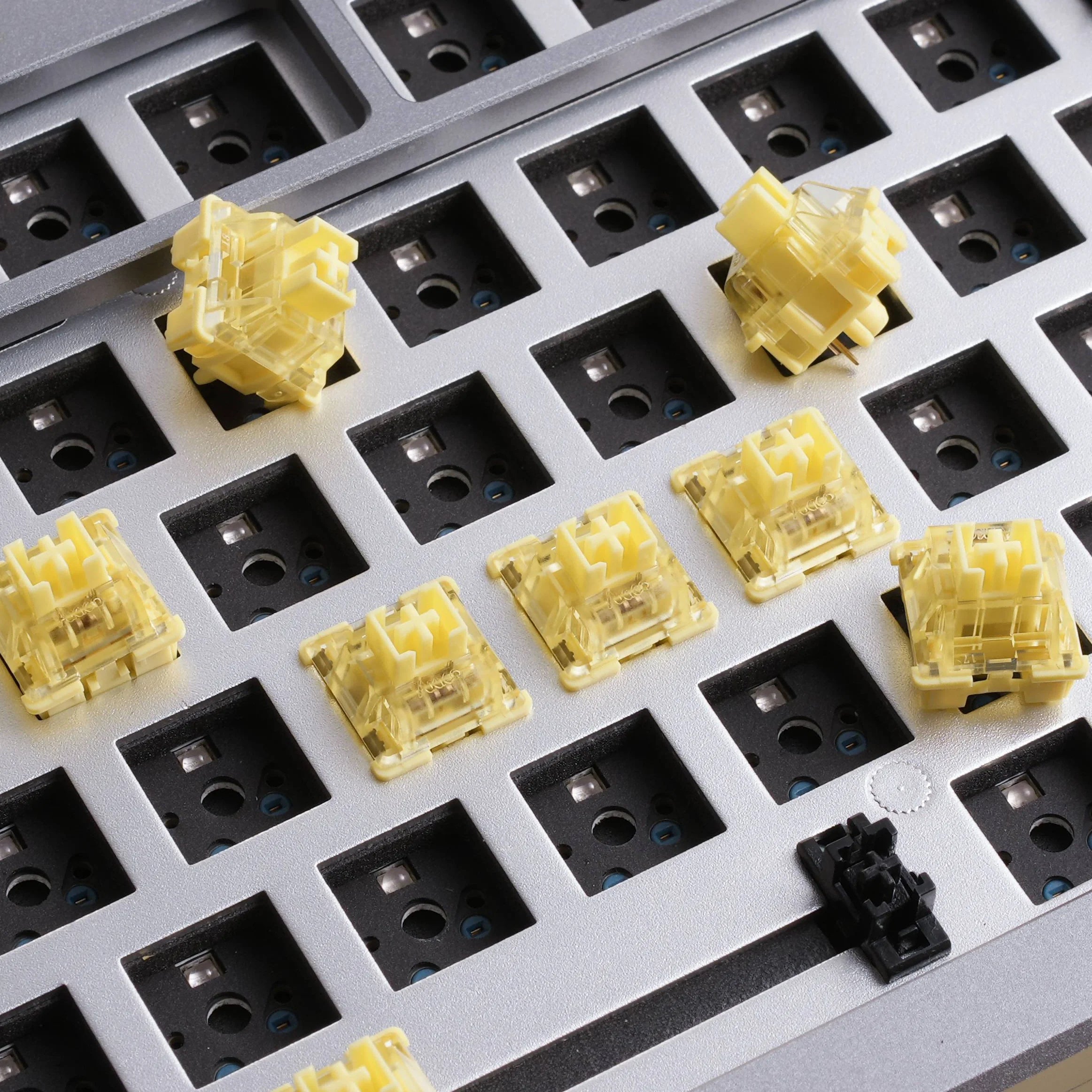 Akko V3 Cream Yellow Pro Switch 5 Pin 50gf Linear With Stable Dustproof Stem For Mx Mechanical Keyboard (45 pcs)