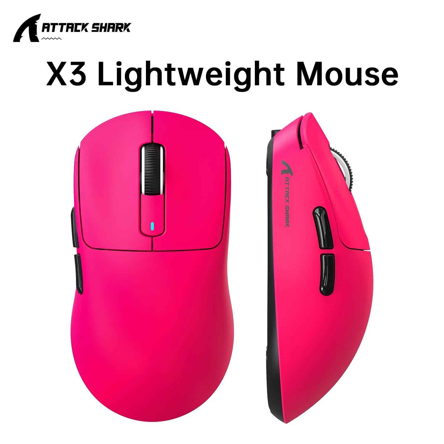 ATTACK SHARK X3 Lightweight Mouse Wireless Bluetooth Tri-Mode Connection,PAW3395,Macro Bluetooth Mouse for Gaming
