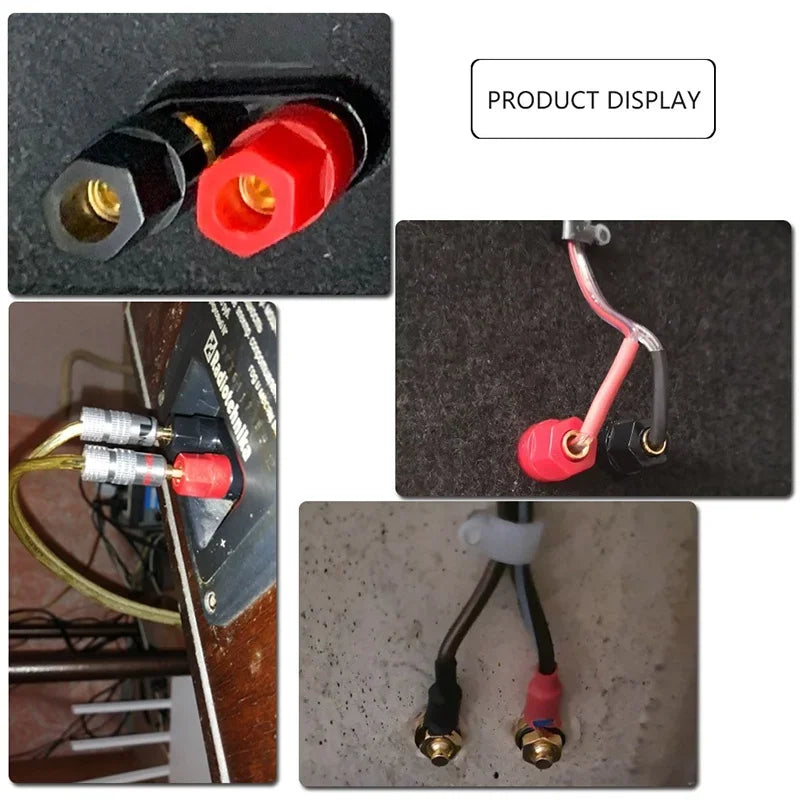 1 pcs Speaker banana plug BINDING POST terminal connector banana socket Dual Female Banana Plug for Speaker Amplifier
