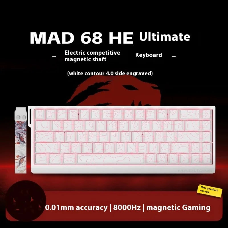 MADLIONS MAD 60/68HE Magnetic Switch Keyboard Wired Gaming Keyboard Hot Swap Rapid Trigger Custom Keyboard PC Gamer Accessories