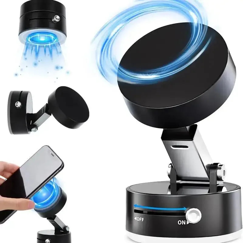 Magnetic Phone Holder Stand, Adjustable & Foldable, Strong Suction Cup, Vacuum Adsorption, Portable Multifunctional Mobile Phone