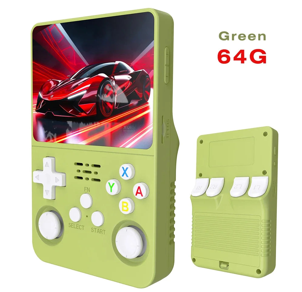 Open Source R36S Retro Handheld Video Game Console Linux System 3.5 Inch IPS Screen Portable Pocket Video Player 64GB Games