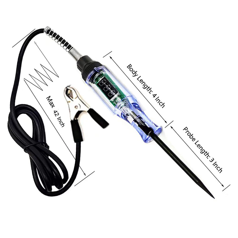 Auto Car  Car Truck Voltage Circuit Tester 6v 12v 24v   Diagnostic Probe Test Pen Light Bulb Electric Measuring Pen Repair Tools