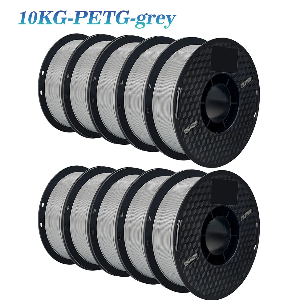 10KG PLA Filament PETG 3d Filament 1.75mm For 3D Printer Filament 10rolls/set Mixed colors and materials FDM Printing Fast Ship