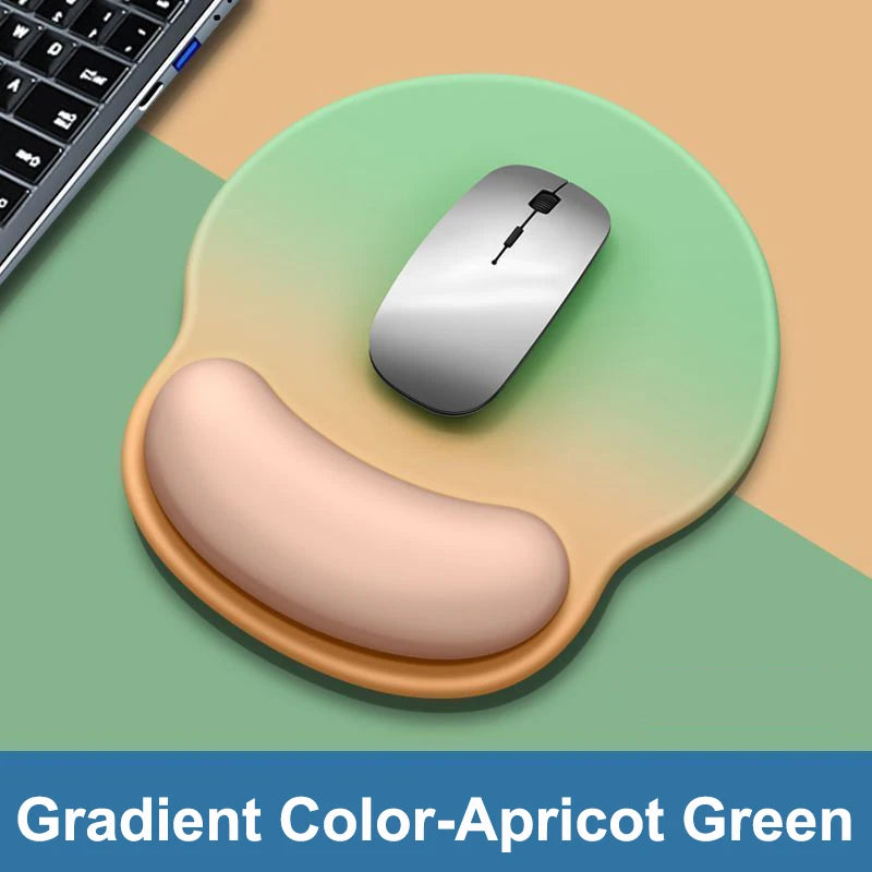 Gradient color mouse pad comfortable wrist rest non-slip mouse pad soft mouse pad wrist rest computer desktop silicone mouse pad