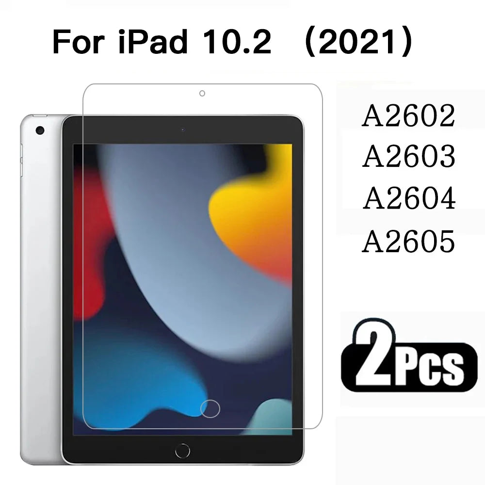 2pcs Tempered Glass Screen Protector for iPad Pro 12.9 11 air4 5 10.9 mini6 4 5 1 2 3 5th 6th 7th 8th 9th 10.2 10.5 9.7 2015