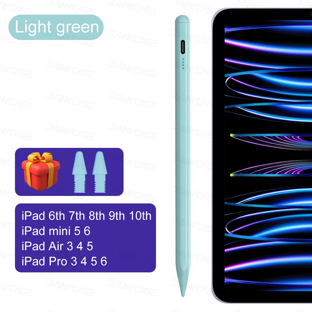 For iPad Pencil 2025 M3 Stylus Pen for Air 6 M2 Pro M4 with Palm Rejection Tilt for iPad Pro 11 12.9 13 7/8/9/10/11th mini 5 6 7