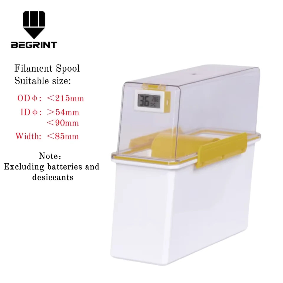 3D Printer Filament Dryer Box Airtight And Moisture-Resistant Real-Time Monitoring For 3D Printer PLA ABS Filaments