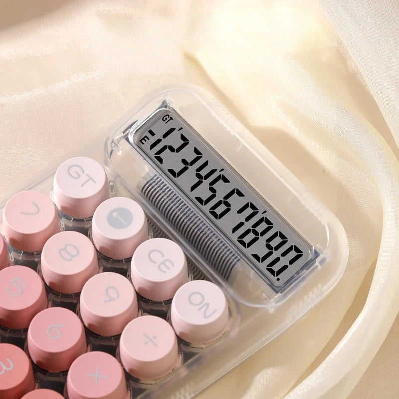 Circular Machine Calculators Large Display Mechanical Dot Keyboard Back To School Supplies Students/Finance Stationery