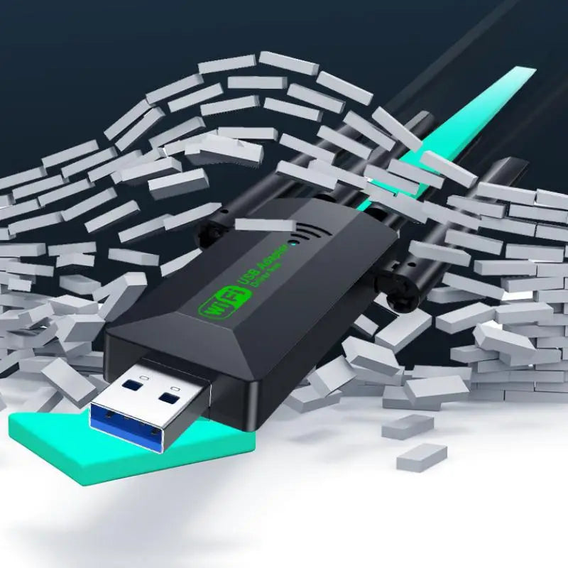 Original 4 Antennas 1200Mbps WiFi USB 3.0 Adapter 2.4G/5GHZ Dual Band WiFi Dongle Wireless Network Card 802.11AC For Win 10/11