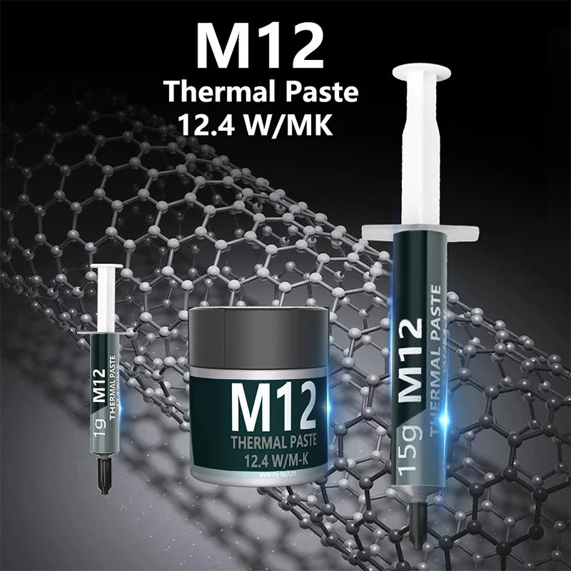 COOLCIRC Thermal Paste Performance Thermal Conductive Grease Paste 12.4 W/MK 1/4/8/15/30g For Game PC PS5 CPU GPU Cooling