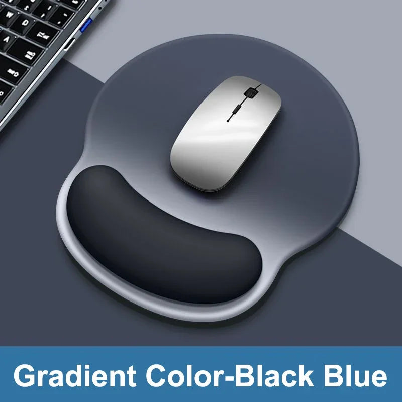 Gradient color mouse pad comfortable wrist rest non-slip mouse pad soft mouse pad wrist rest computer desktop silicone mouse pad