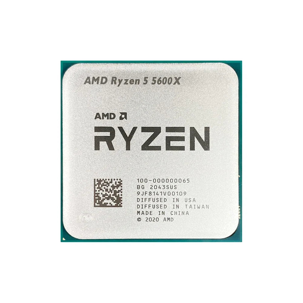 AMD Ryzen 5 5600X 3.7GHz 6-Core 12-Thread R5 5600X Socket AM4 7NM L3=32M Processor 65W DDR4 No cooler