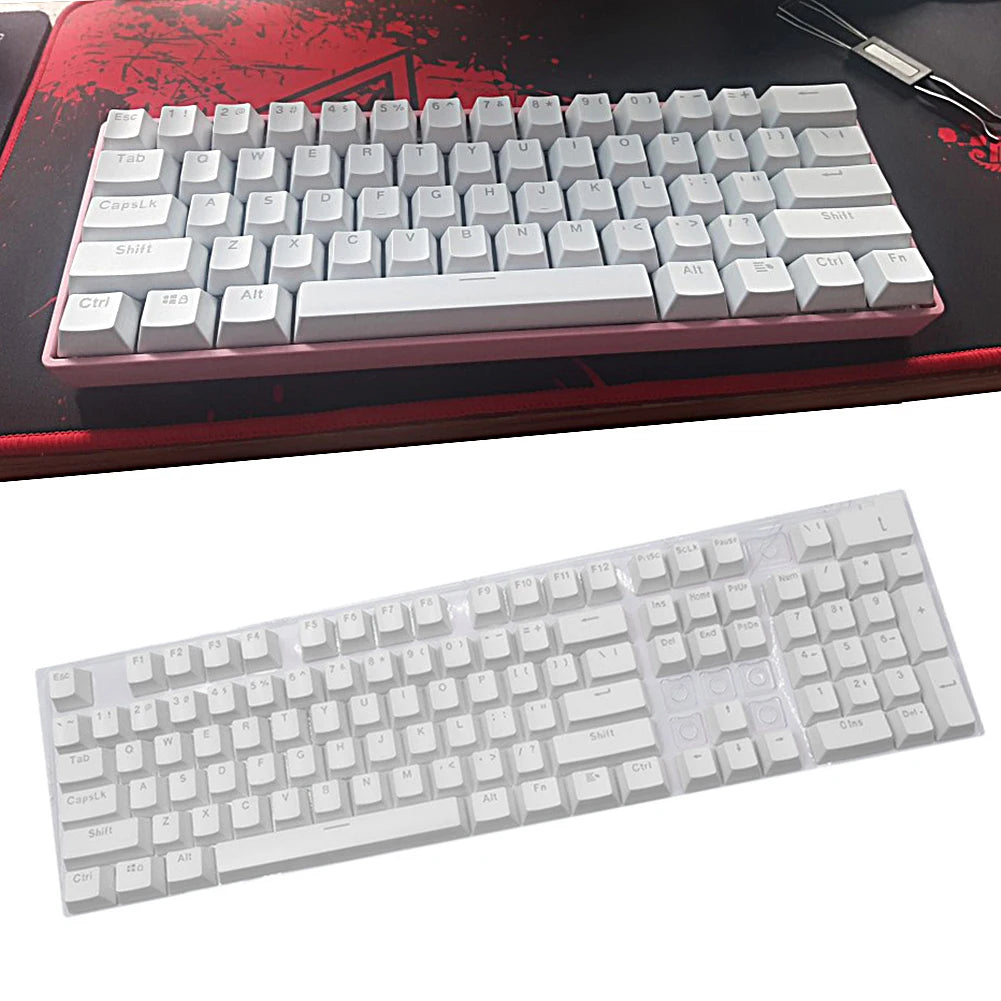 104pcs ABS Universal Mechanical Keyboard Keycaps Desktop Computer Ergonomic Blank Keycaps For Cherry MX Mechanical Keyboard Caps