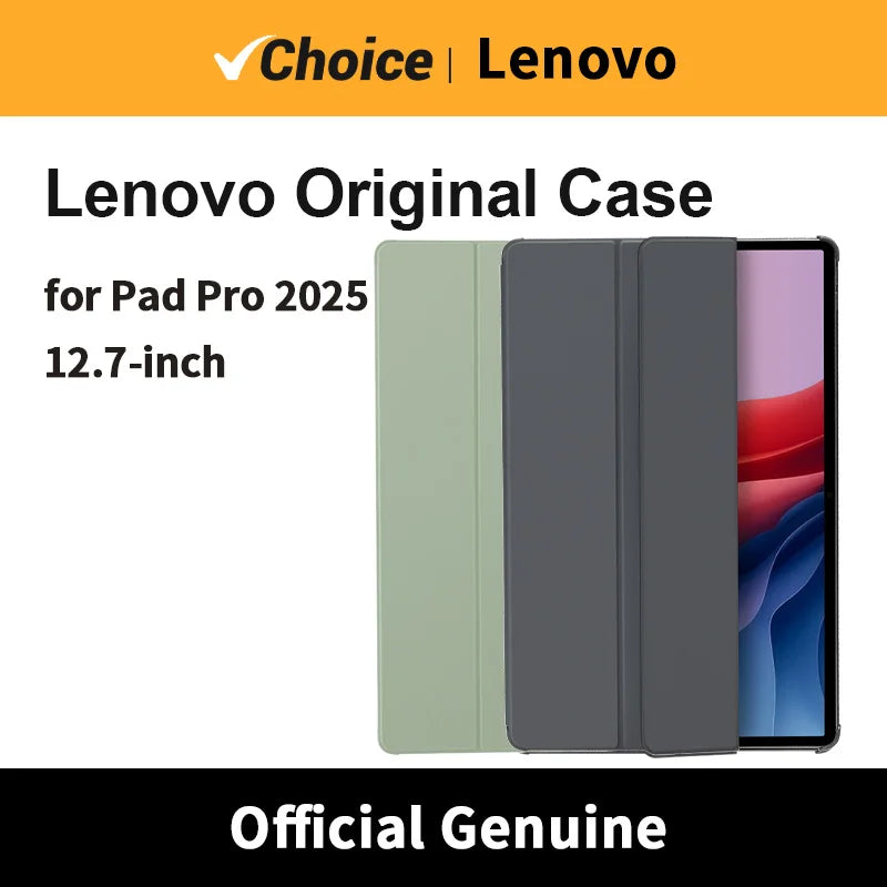 Original Lenovo Xiaoxin Pad Pro 2025 Protective Case (second Generation) 12.7-inch Clip Open Cover Wake Up Shell Pen Slot
