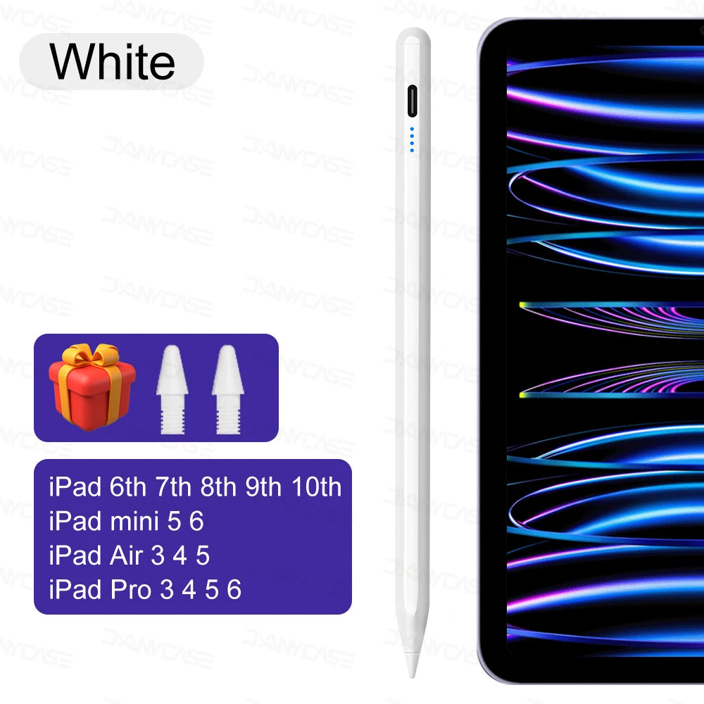 For iPad Pencil 2025 M3 Stylus Pen for Air 6 M2 Pro M4 with Palm Rejection Tilt for iPad Pro 11 12.9 13 7/8/9/10/11th mini 5 6 7