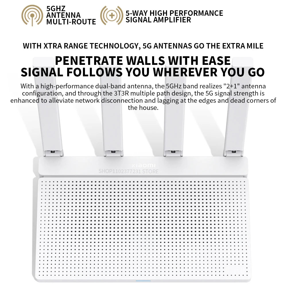 New Xiaomi Router AX3000T IPTV Mesh Networking Gigabit Ethernet Ports Gaming Accelerator Repeater Modem Signal Amplifier CN