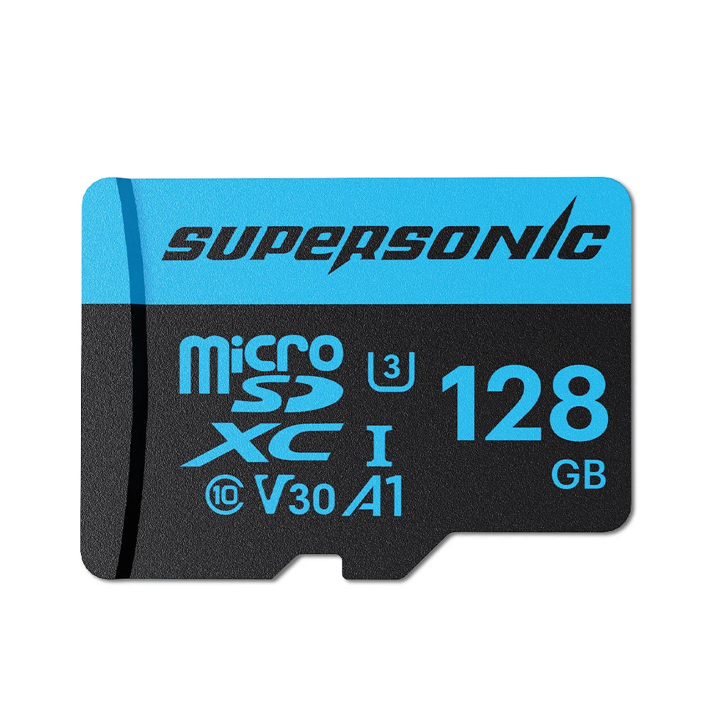 Supersonic Micro SD Card C10  32GB 64GB 128GB 256GB U3 4K High Speed Cartao De Memoria Flash Memory TF Mecard C10