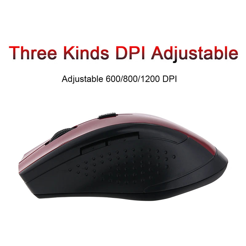 2.4GHz Wireless Optical Mouse for PC Gaming Laptops Game 6 Keys Wireless Mice with USB Receiver Drop Shipping Computer Mouse